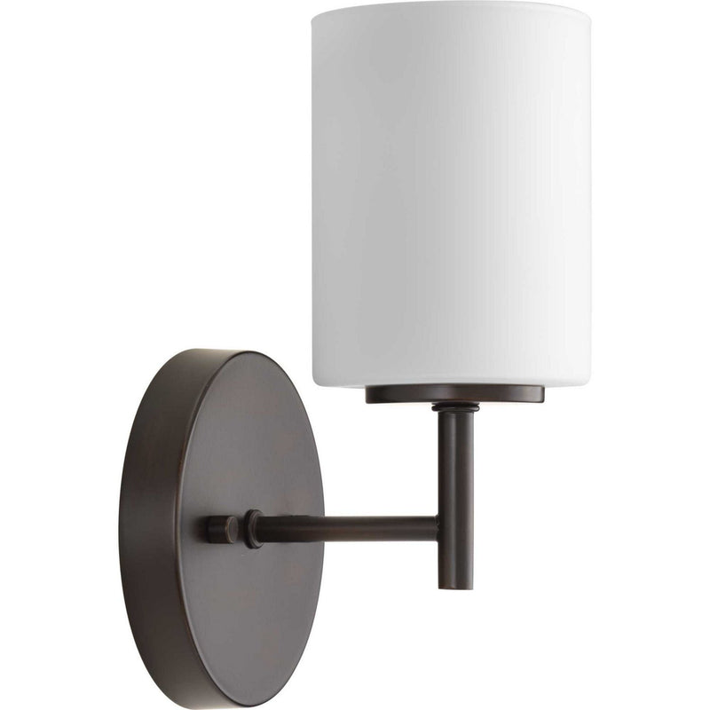 Replay Etched Glass Bath Sconce in Antique Bronze