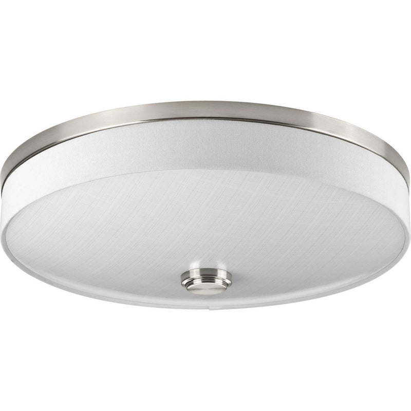 Weaver LED 2-Light Flush Mount in Brushed Nickel