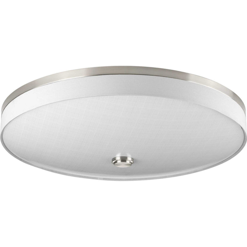 Weaver LED 3-Light Flush Mount in Brushed Nickel