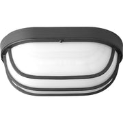 Bulkheads 10.5" Oval LED Outdoor Wall / Ceiling Light in Black