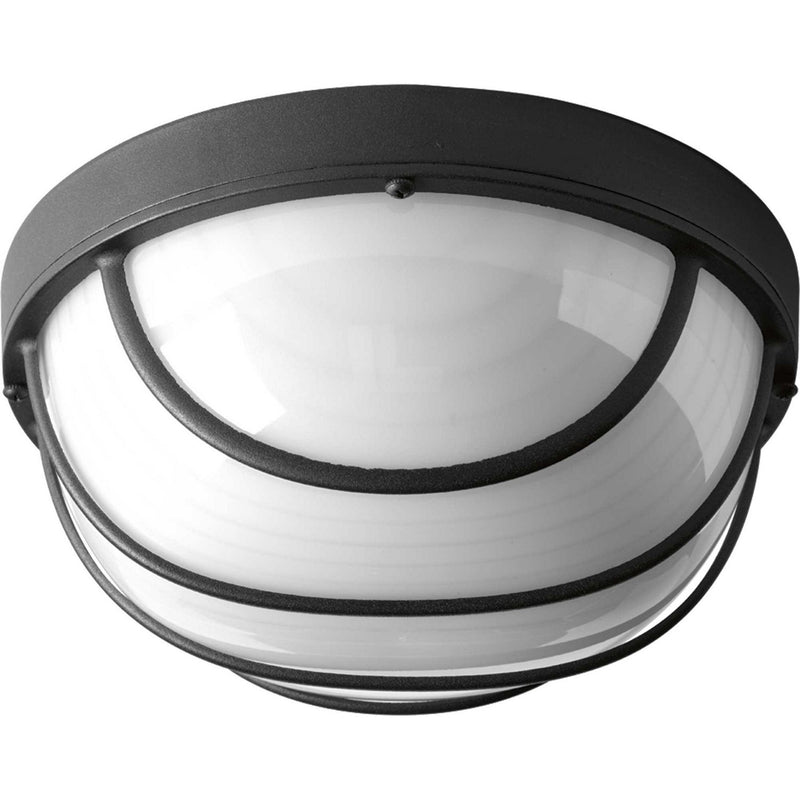 Bulkheads 9.5" LED Outdoor Wall / Ceiling Light P3650 in Black