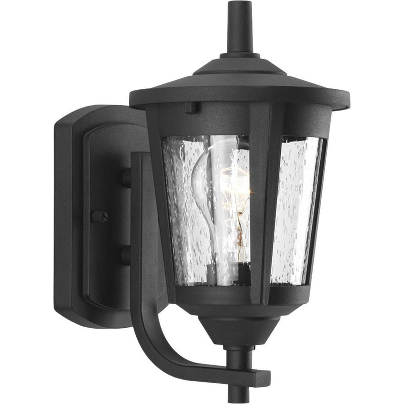 East Haven Small Outdoor Wall Lantern in Black