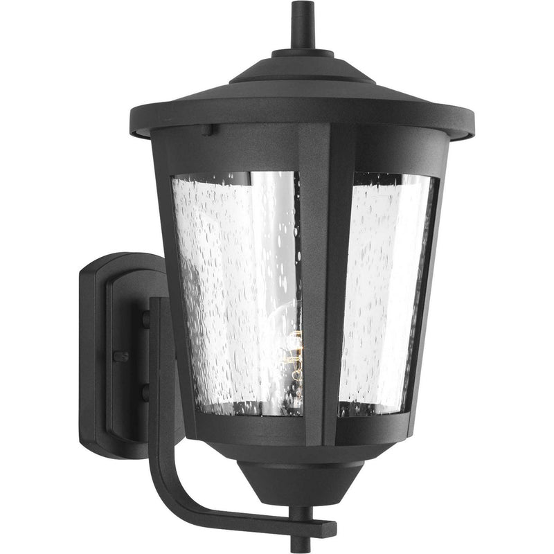 East Haven Large Outdoor Wall Lantern in Black