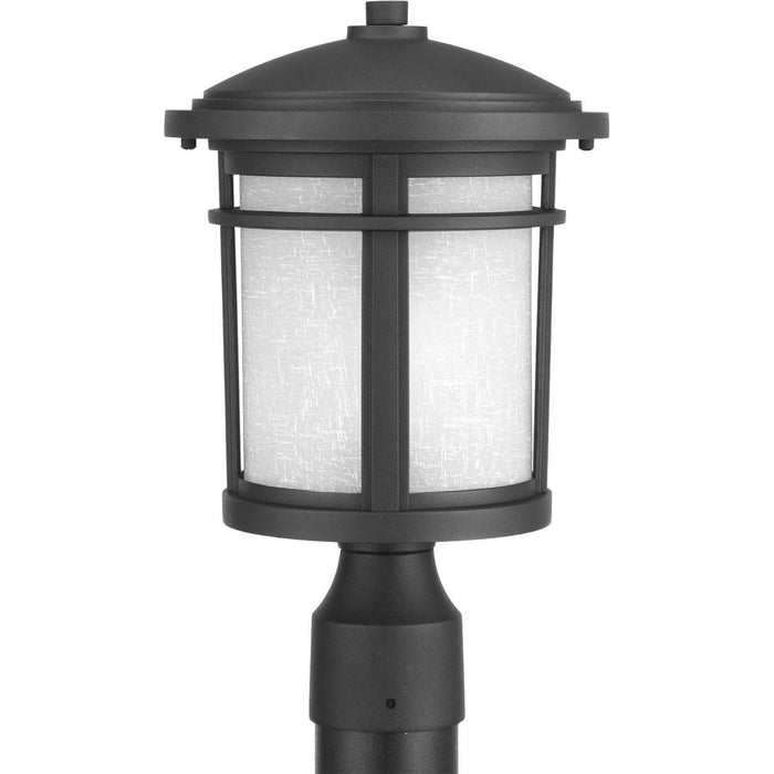 Wish One Light Post Lantern in Black