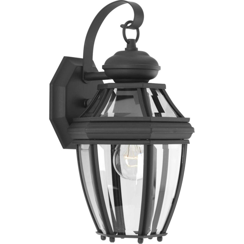New Haven Small Outdoor Wall Lantern in Black