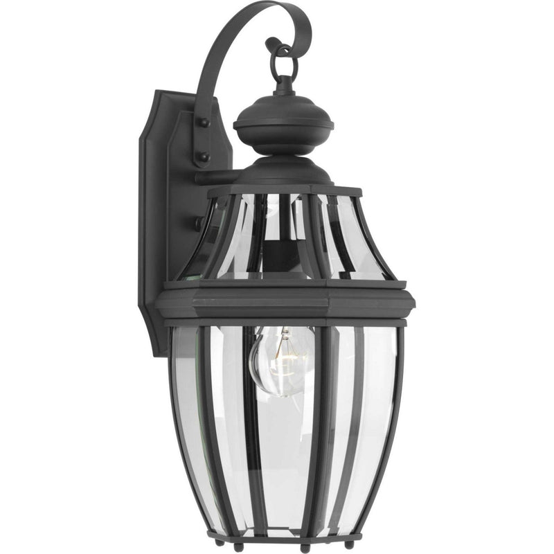 New Haven Medium Outdoor Wall Lantern in Black