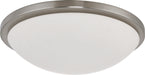 Led Button Bn 17" Flush in Brushed Nickel