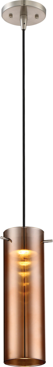 Pulse 1 Light LED Mini Pend in Brushed Nickel