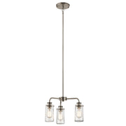 Braelyn 3-Light Chandelier in Classic Pewter