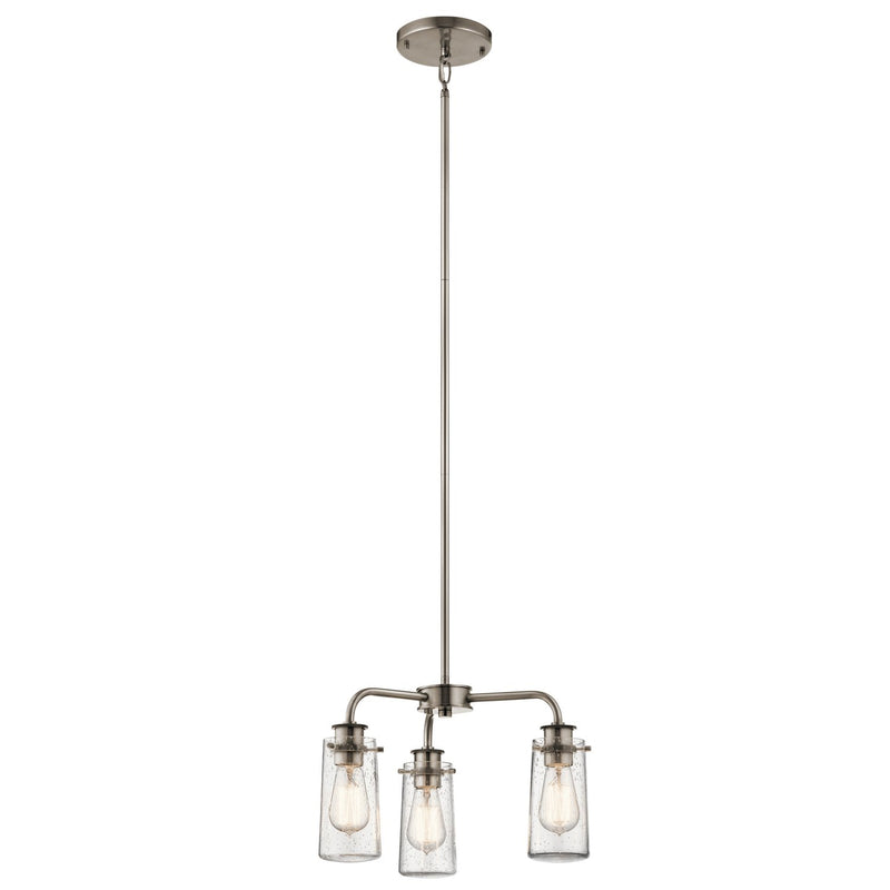 Braelyn 3-Light Chandelier in Classic Pewter