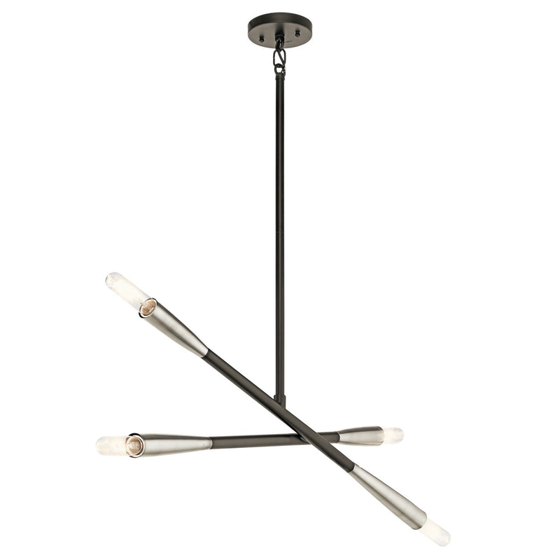 Branches 4-Light Chandelier in Black