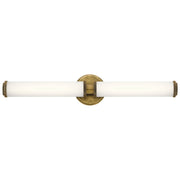 Indeco 2-Light Bath Vanity Light in Natural Brass