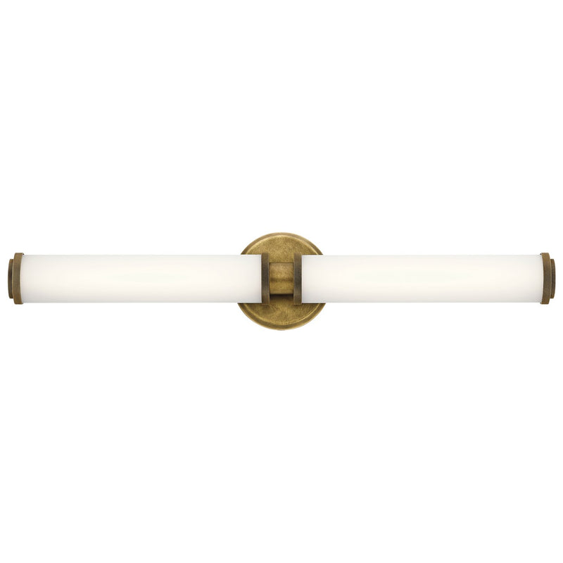 Indeco 2-Light Bath Vanity Light in Natural Brass