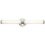 Indeco 2-Light Bath Vanity Light in Polished Nickel