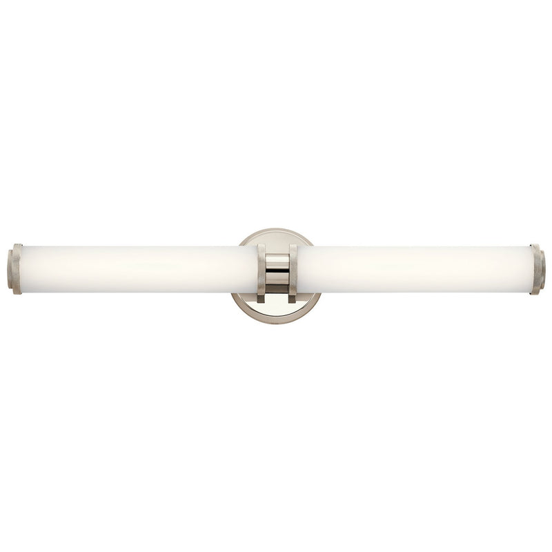 Indeco 2-Light Bath Vanity Light in Polished Nickel