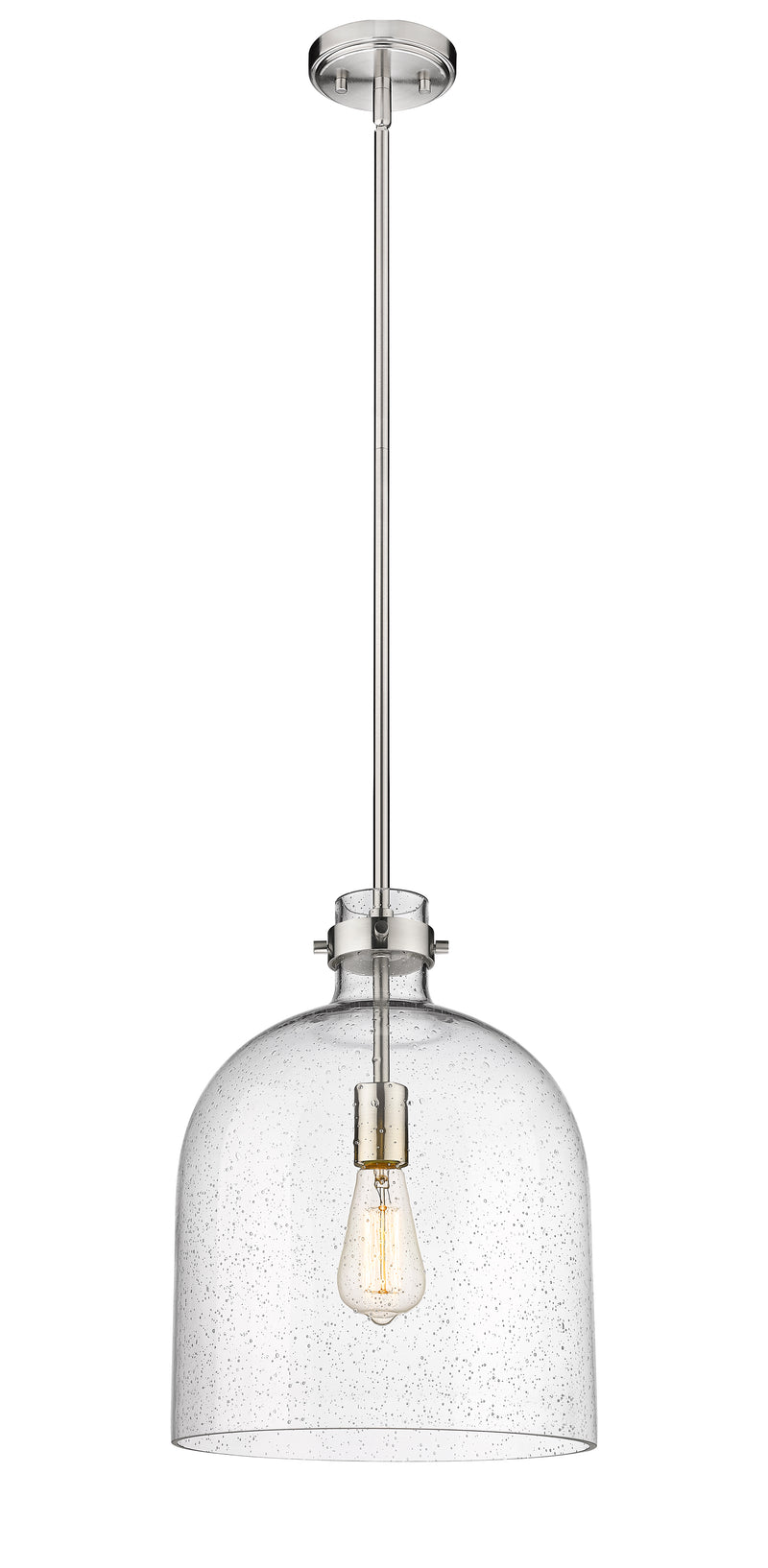 Pearson 1 Light Pendant, 16-16.5" Tall in Brushed Nickel