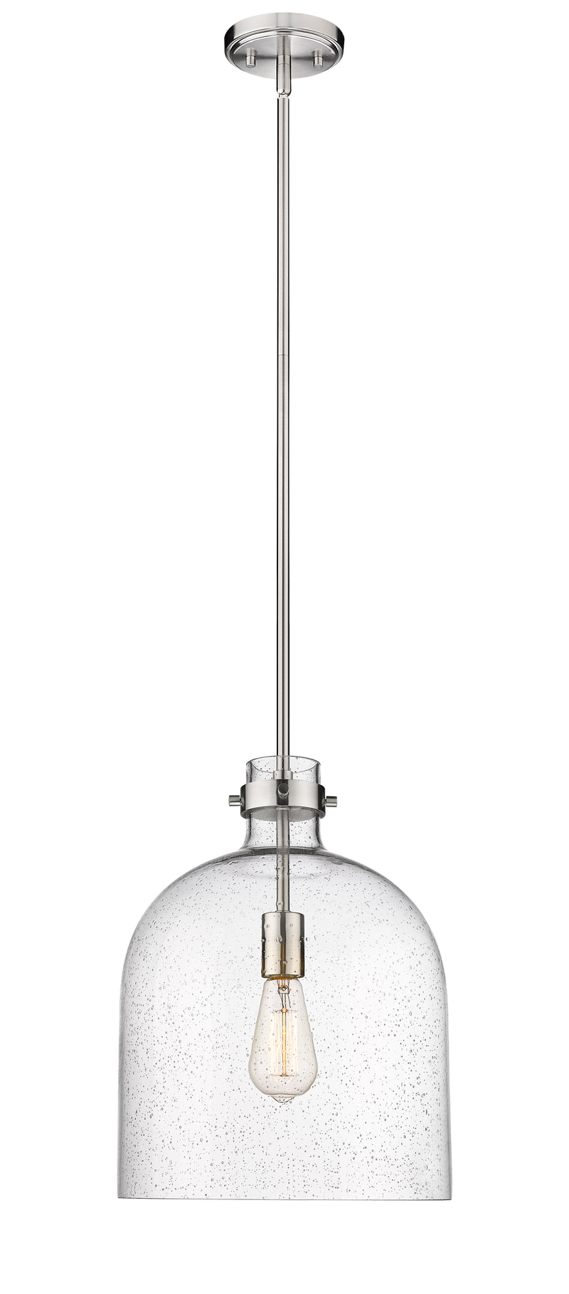 Pearson 1 Light Pendant, 16-16.5" Tall in Brushed Nickel
