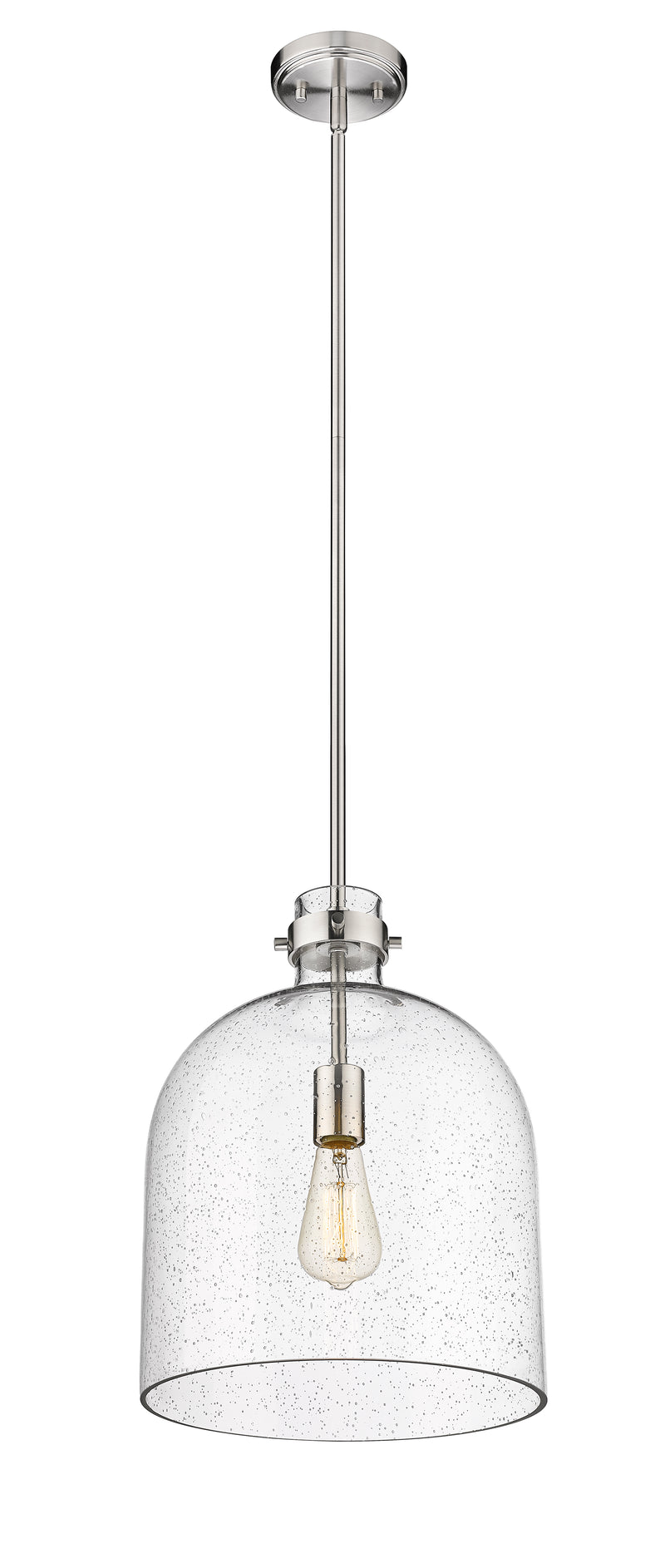 Pearson 1 Light Pendant, 16-16.5" Tall in Brushed Nickel