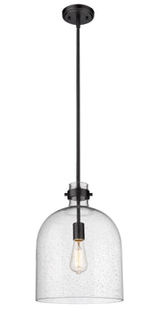 Pearson 1 Light Pendant, 16-16.5" Tall in Matte Black