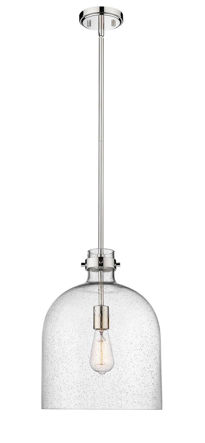 Pearson 1 Light Pendant, 16-16.5" Tall in Polished Nickel