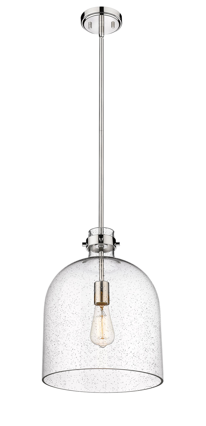 Pearson 1 Light Pendant, 16-16.5" Tall in Polished Nickel