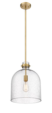 Pearson 1 Light Pendant, 16-16.5" Tall in Rubbed Brass