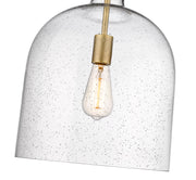Pearson 1 Light Pendant, 16-16.5" Tall in Rubbed Brass