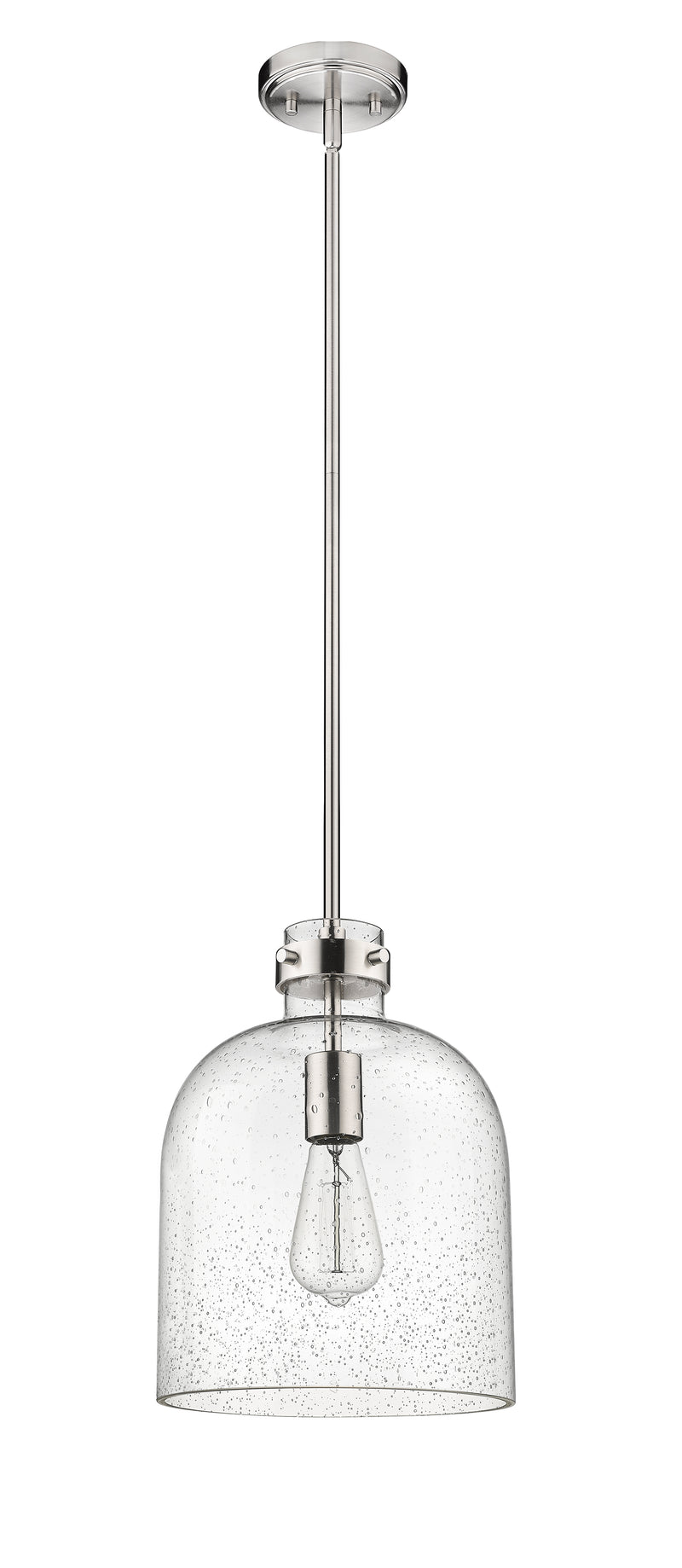 Pearson 1 Light Pendant, 13-13.5" Tall in Brushed Nickel