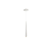 Cascade 19" Crystal Mini Pendant in Polished Nickel