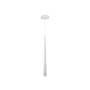 Cascade 28" Crystal Mini Pendant in Polished Nickel