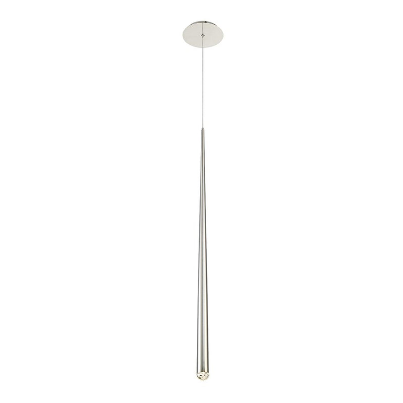 Cascade 37" Crystal Mini Pendant in Polished Nickel