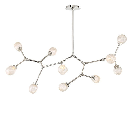 Catalyst 10-Light Linear Chandelier in Polished Nickel