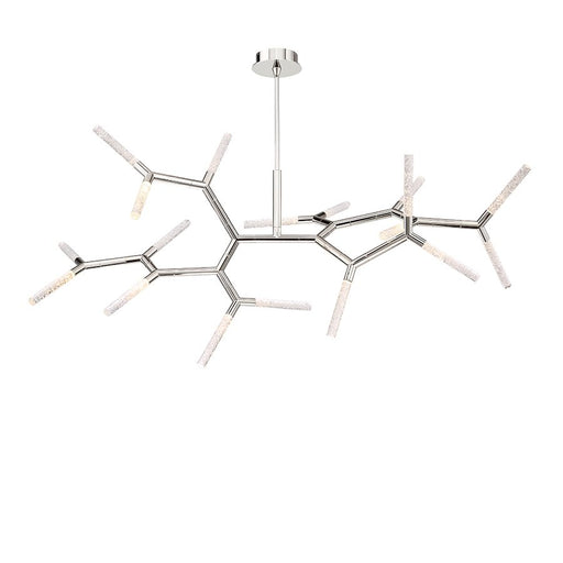 Kryptonite 18-Light Linear Chandelier in Polished Nickel
