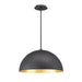 Yolo LED Pendant in Gold Leaf/Dark Bronze