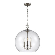 Lawler 3-Light Pendant in Satin Nickel