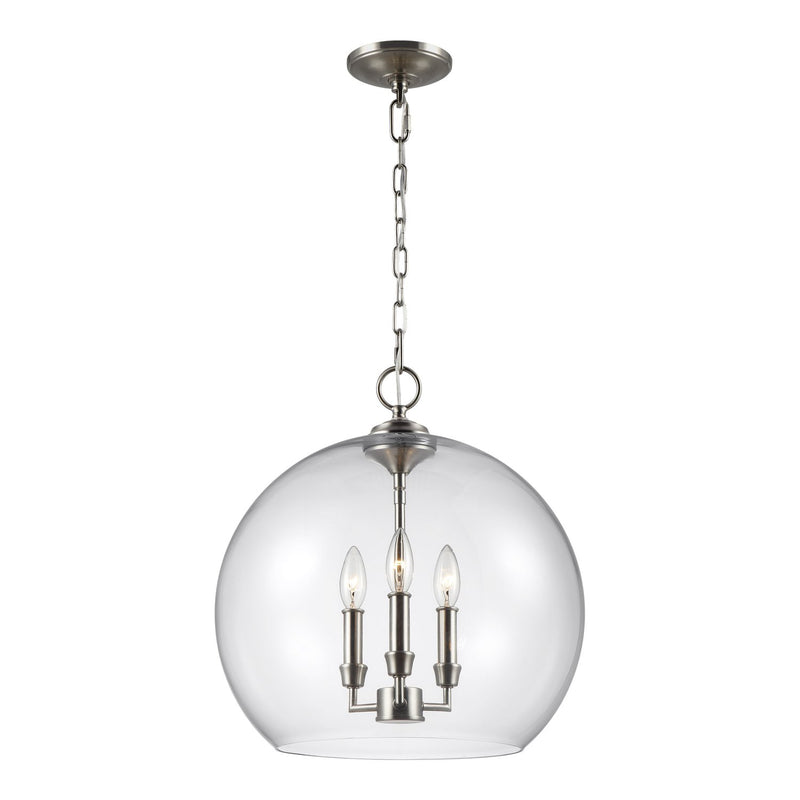Lawler 3-Light Pendant in Satin Nickel