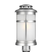 Newport Outdoor Post Light in Painted Brushed Steel