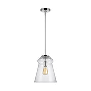 Loras One Light Pendant in Chrome