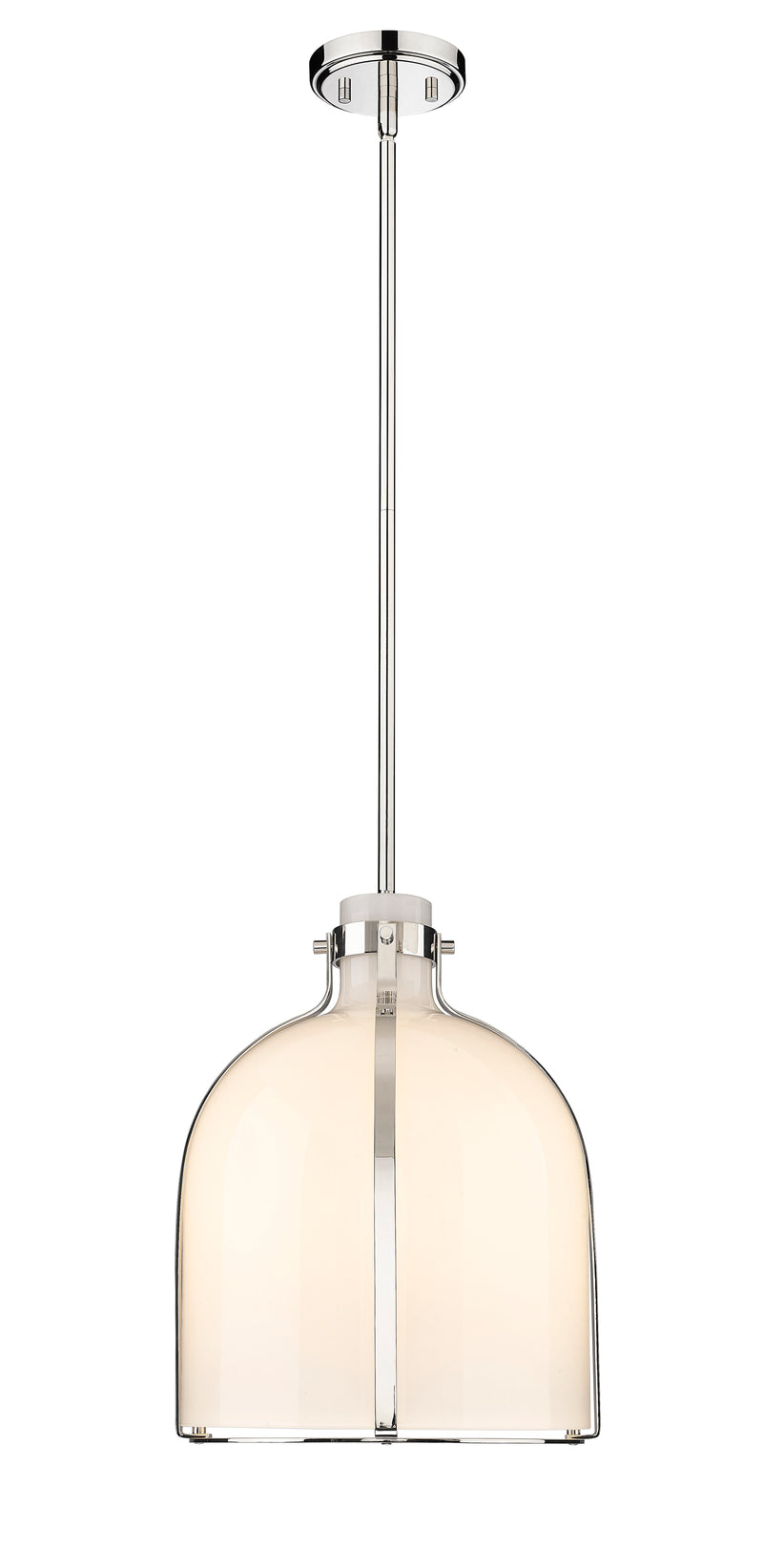 Pearson 1 Light Pendant, 16-16.5" Tall in Polished Nickel