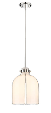 Pearson 1 Light Pendant, 13-13.5" Tall in Polished Nickel