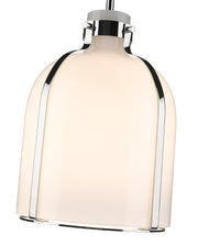 Pearson 1 Light Pendant, 13-13.5" Tall in Polished Nickel