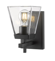 Lauren 1 Light 5" Wall Sconce in Matte Black