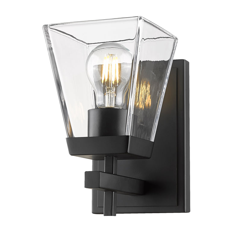 Lauren 1 Light 5" Wall Sconce in Matte Black