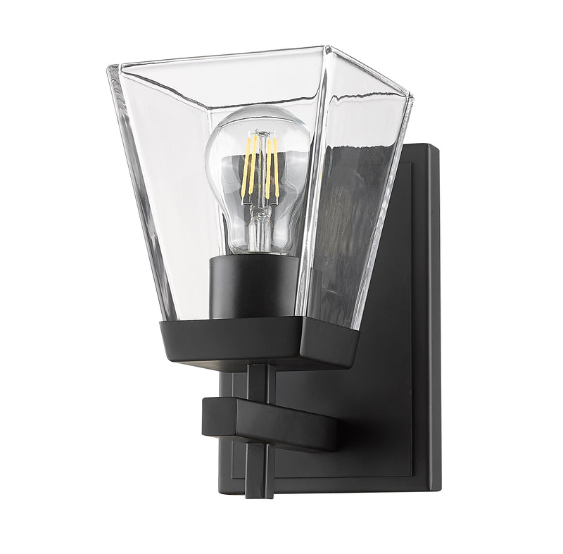 Lauren 1 Light 5" Wall Sconce in Matte Black