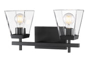 Lauren 2 Light 16" Vanity in Matte Black