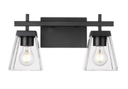 Lauren 2 Light 16" Vanity in Matte Black