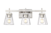 Lauren 3 Light 22" Vanity in Brushed Nickel