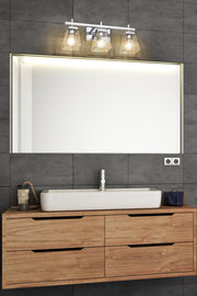 Lauren 3 Light 22" Vanity in Chrome in a room setting