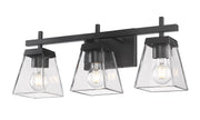 Lauren 3 Light 22" Vanity in Matte Black
