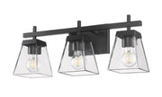 Lauren 3 Light 22" Vanity in Matte Black